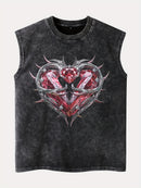 Punk Heart Distressed Tank