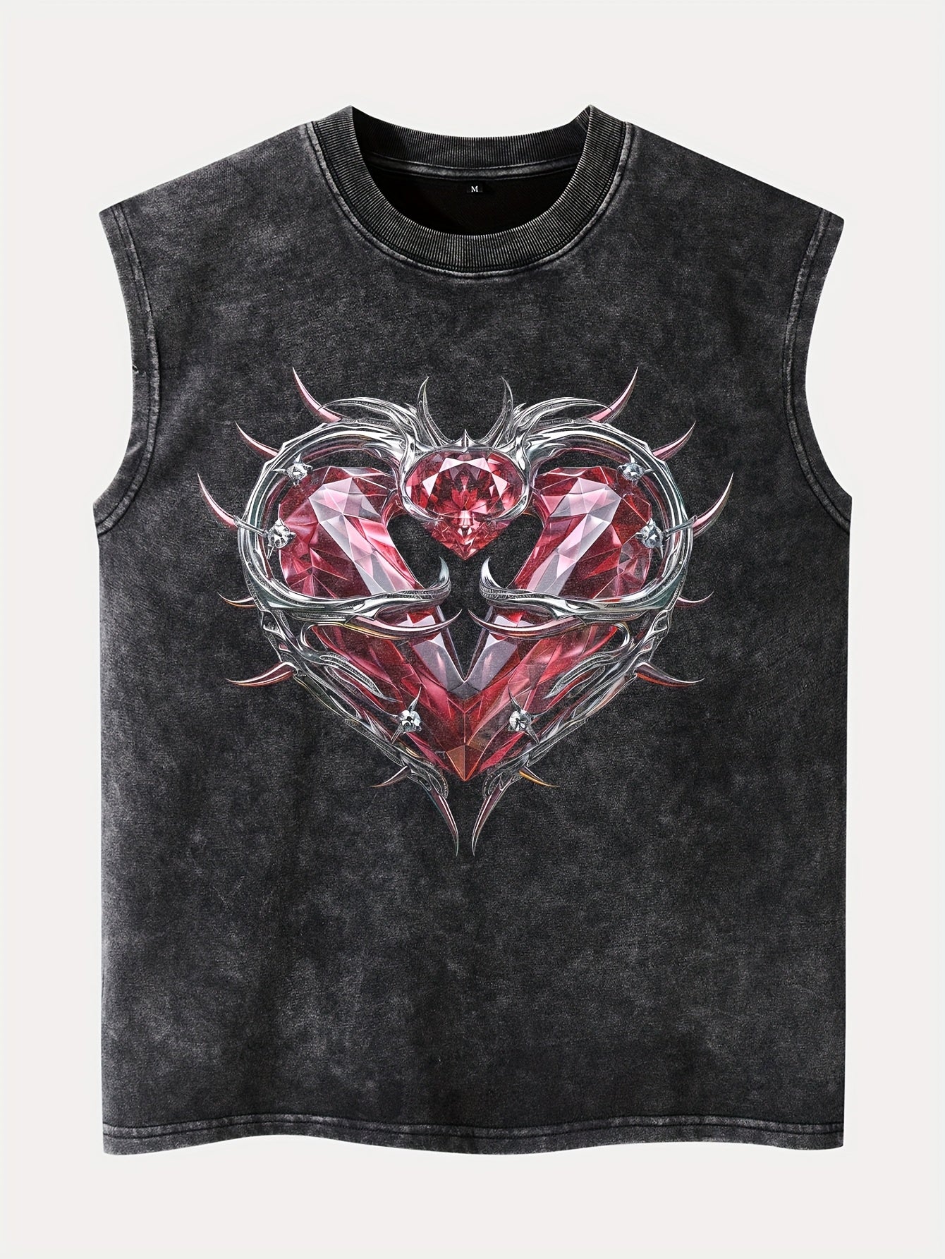 Punk Heart Distressed Tank